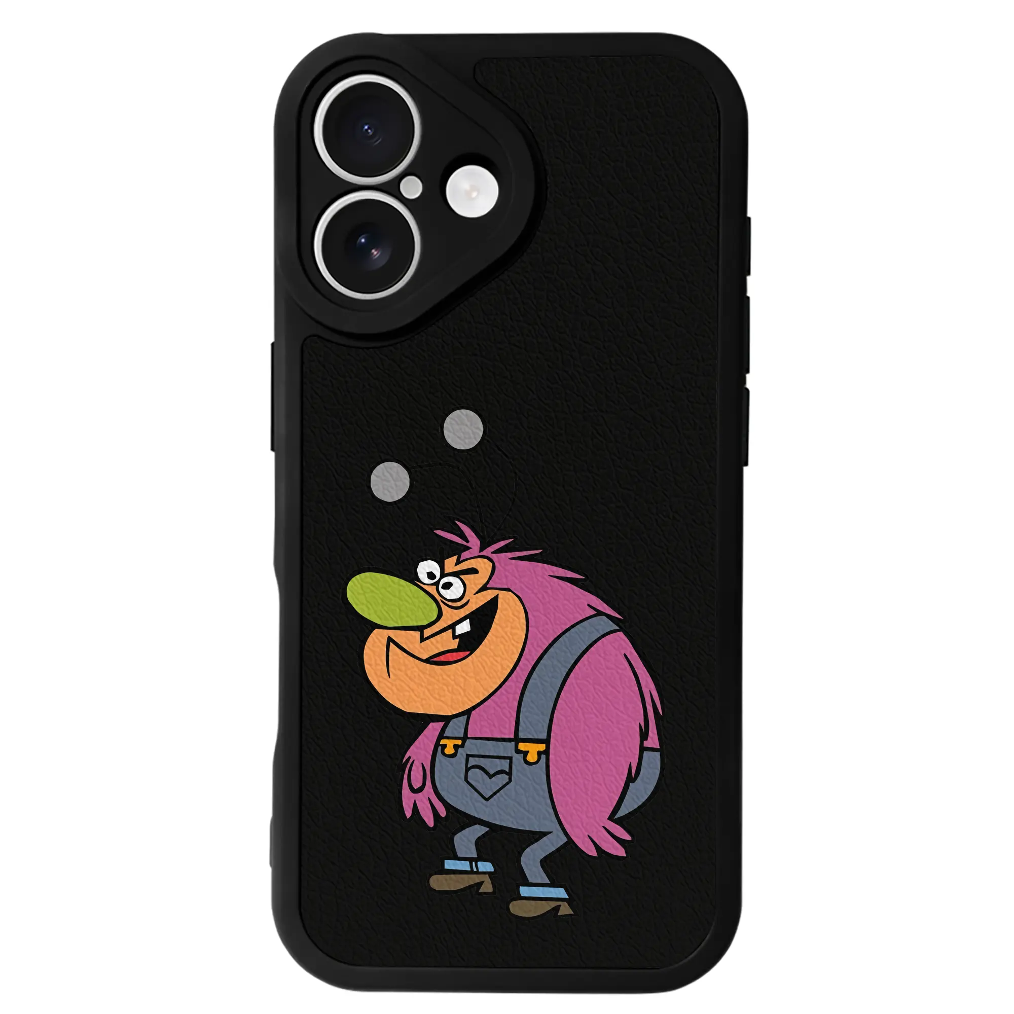 パワパフガールズ グッズ ファジー・ラムキンス - IPhone 16シリーズ対応 ・ シリコンスマホケース ・ レザー調 ・ 高精度フィット ・ 耐衝撃 ・ ワイヤレス充電対応 ・ 精密カット